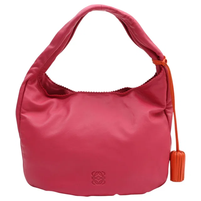 Loewe Viento One-Shoulder Bag - Pink in Pink Leather from VINTAGE QOO TOKYO
