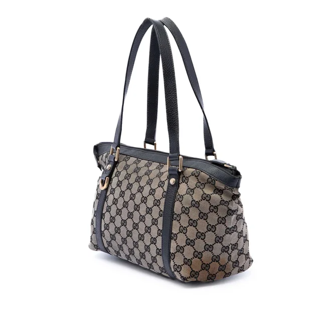 Grey Gucci GG Canvas Abbey D Ring Tote in Grey Canvas from Designer Revival, photo 2 of 2