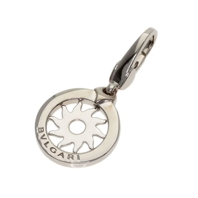 Bvlgari Tondosan Charm Pendant 18K White Gold in White from The Reluxe