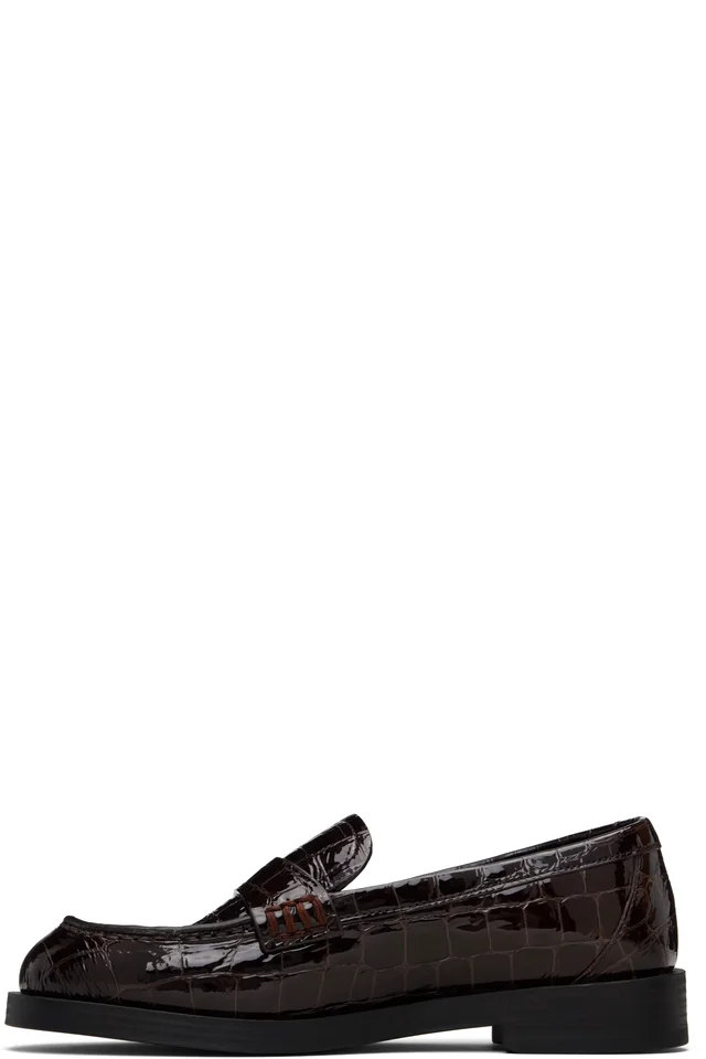Jimmy Choo Burgundy Ivy Loafers, photo 3 of 5 from SSENSE