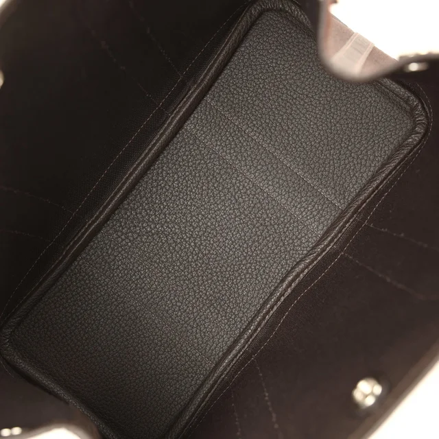 Hermès Garden Party 30 Ebene Negonda Palladium Hardware in Brown Leather from Madison Avenue Couture, photo 7 of 8