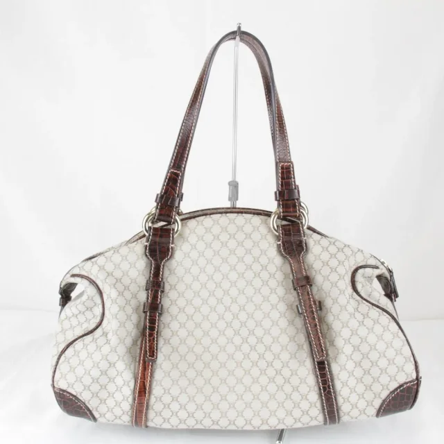 Celine Macadam Canvas Boston Bag in Beige Canvas from LuxUness, photo 2 of 9