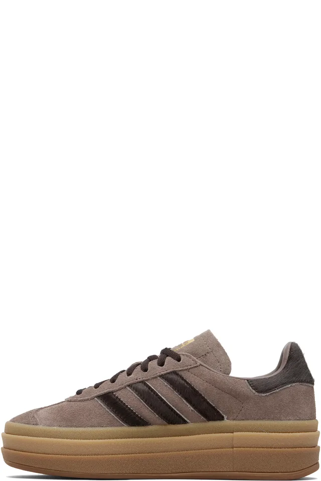 adidas Originals Brown Gazelle Bold Sneakers, photo 3 of 5 from SSENSE
