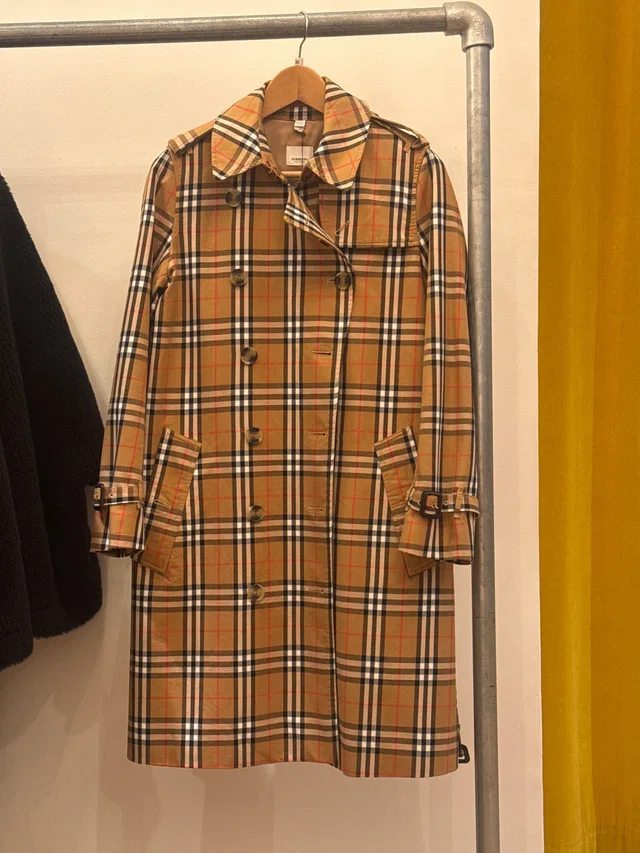 Burberry Tartan Trench Coat from Luxury Promise