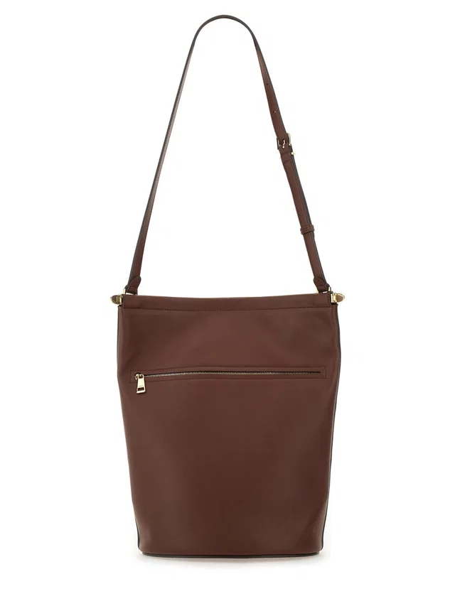 Tod's Full-Grain Leather Bucket Bag — Brown in Brown Leather from HEWI