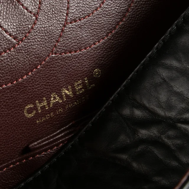 Chanel Aged Calfskin Medium Reissue 2.55 Bag in Black Calfskin from Labellov, photo 7 of 9