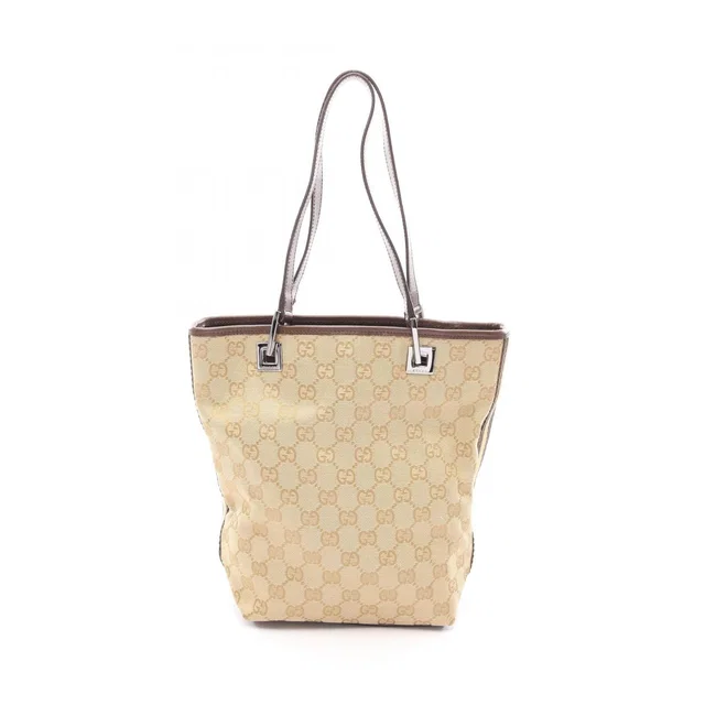 Gucci Tote Bag GG Canvas Brown in Brown Canvas from The Reluxe