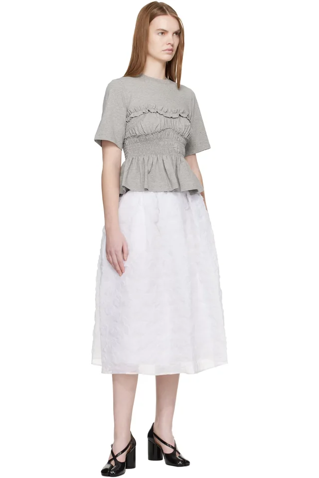 Cecilie Bahnsen Gray CBvilde T-shirt, photo 4 of 4 from SSENSE