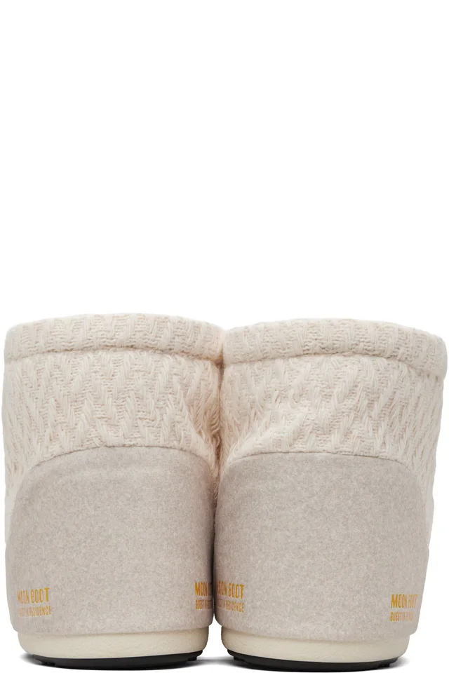 Guest in Residence Off-White Moon Boot Edition Icon Low No Lace Knit Boots, photo 2 of 5 from SSENSE