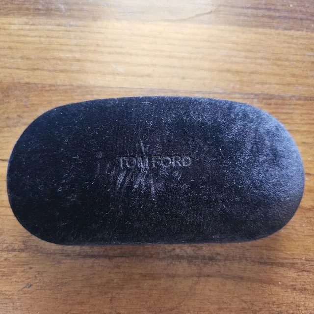 Tom Ford Dark Chocolate Brown Sunglasses Case With Cleaning Tissue in black from Poshmark