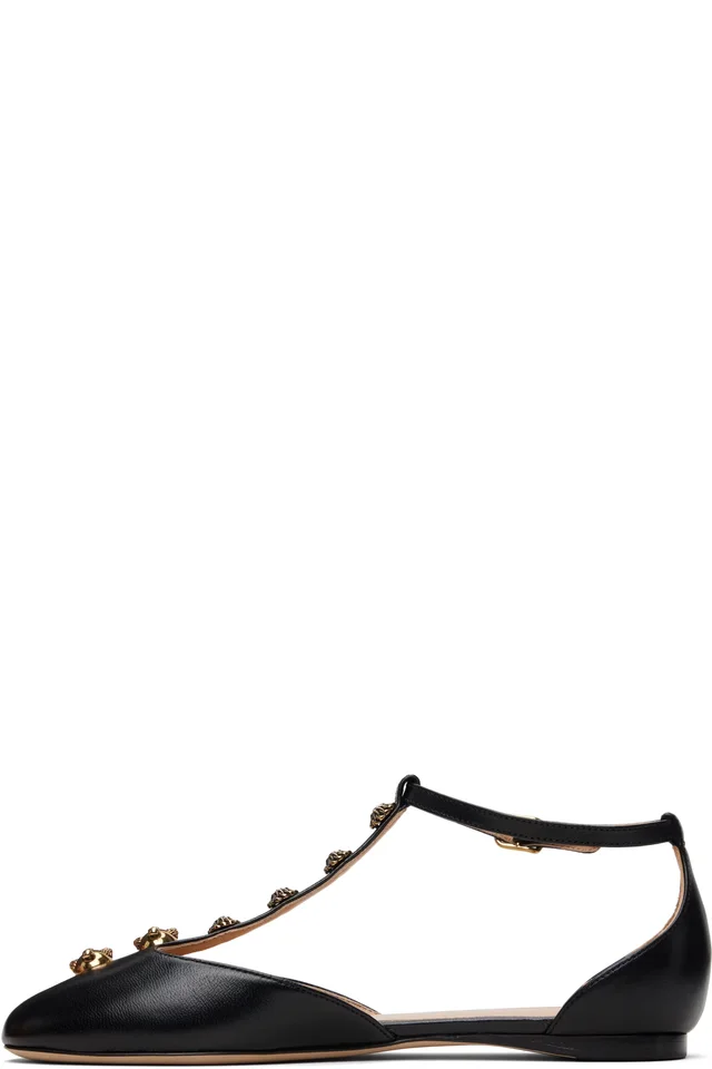 Chloé Black Celeste Ballerina Flats, photo 3 of 4 from SSENSE