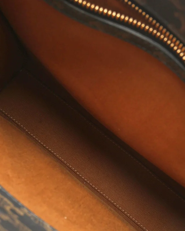 Celine Small Triomphe Vertical Cabas Tote Bag in Canvas from A Retro Tale, photo 8 of 9