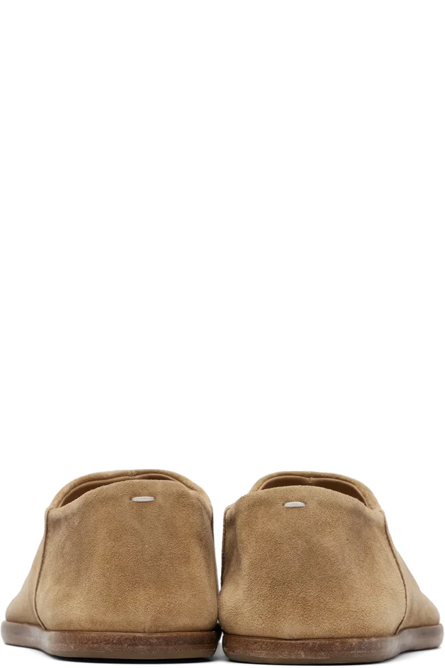 Maison Margiela Beige Tabi Babouche Loafers, photo 2 of 4 from SSENSE