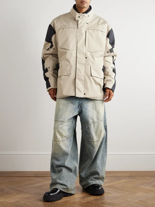 VETEMENTS Oversized Logo-Embroidered Padded Two-Tone Canvas Jacket $4,550 50% off $2,275 in Beige, photo 2 of 2 from MR PORTER