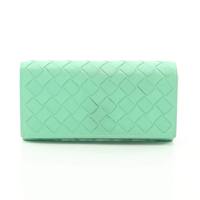 Bottega Veneta Intrecciato Leather Long Bifold Wallet in Woven leather from LuxUness