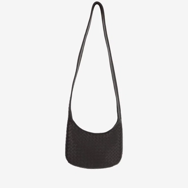 Bottega Veneta Woven Nappa Leather Shoulder Bag — Brown Pelle in Brown Nappa leather from HEWI