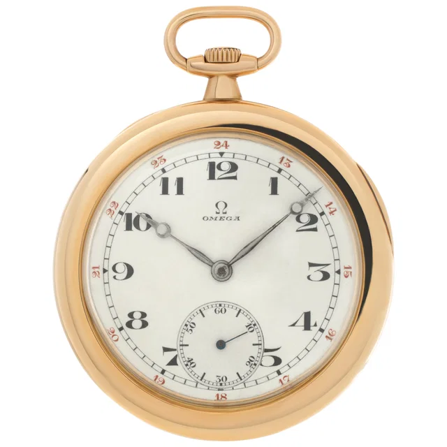 Omega pocket watch 47mm in Yellow Gold from Gray And Sons