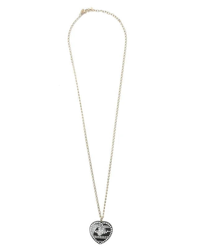 Chanel Heart Rhinestone Necklace from A Retro Tale, photo 2 of 3