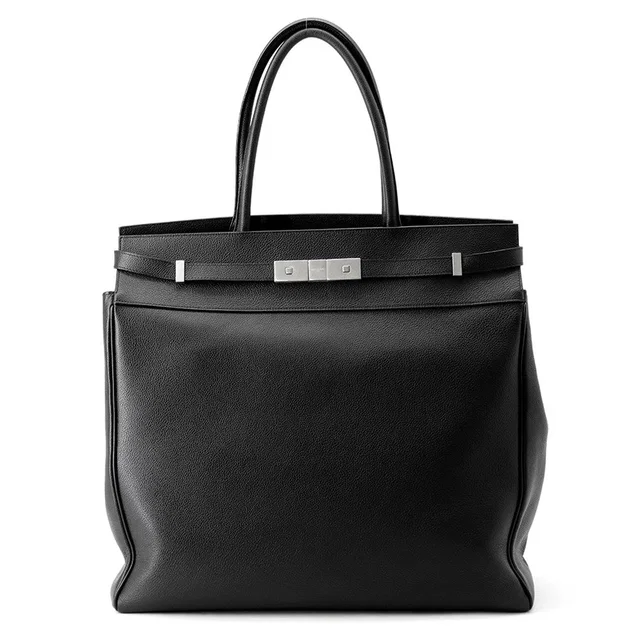 Saint Laurent Manhattan N/S Tote Black757302 Leather in Leather from GALLERY RARE