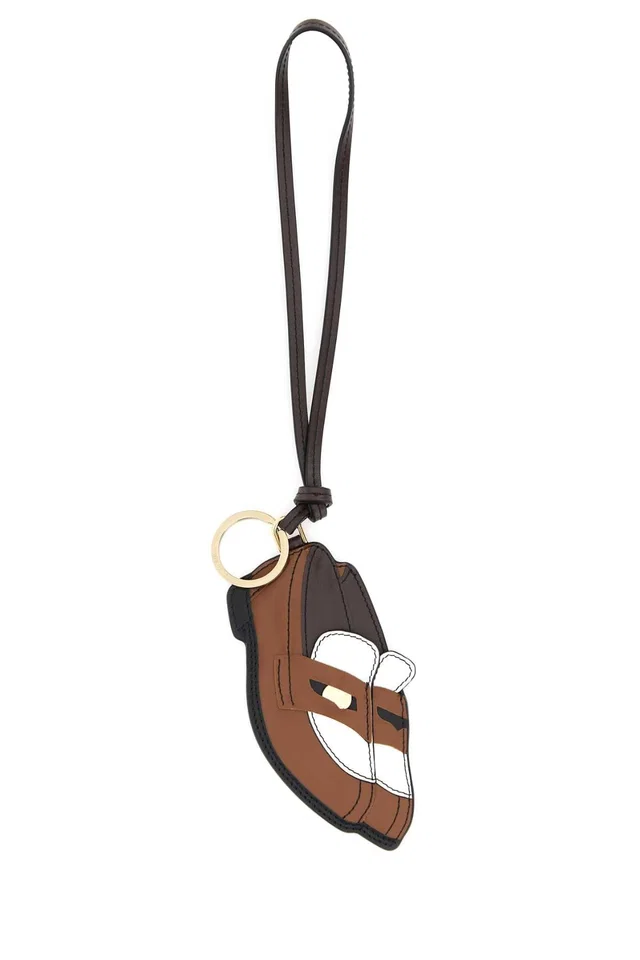 Miu Miu Aventure Key Case — Brown Vitello Keychains in Brown Leather from HEWI