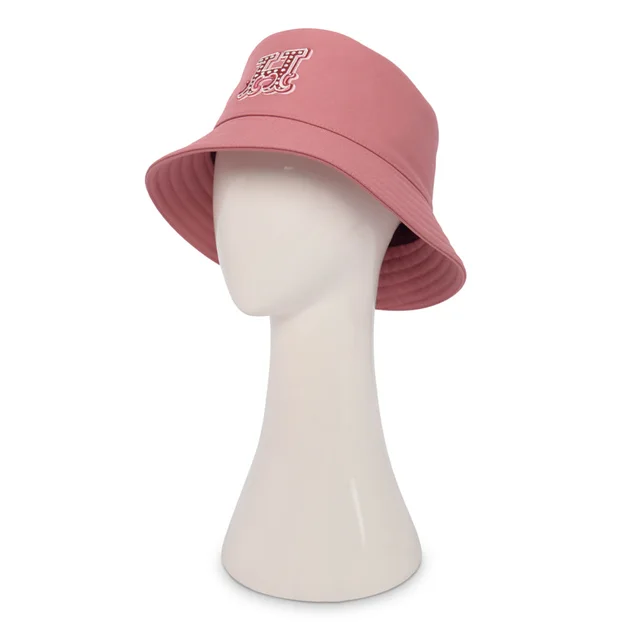 Hermès Cotton Harper H Electrique Bucket Hat in Rose Sorbet from Blue Spinach