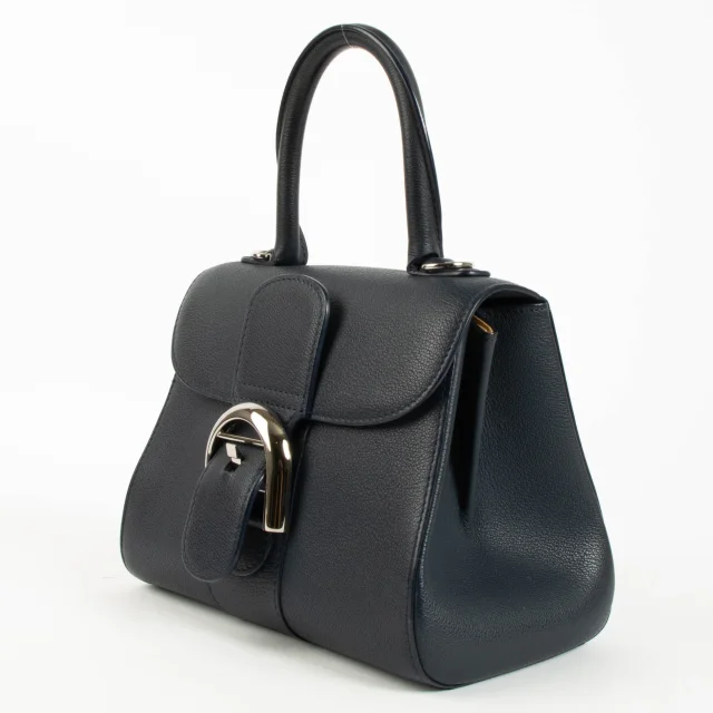 Delvaux Navy Rodeo Calf Brillant Mini Bag in Navy Calfskin from Labellov, photo 3 of 6