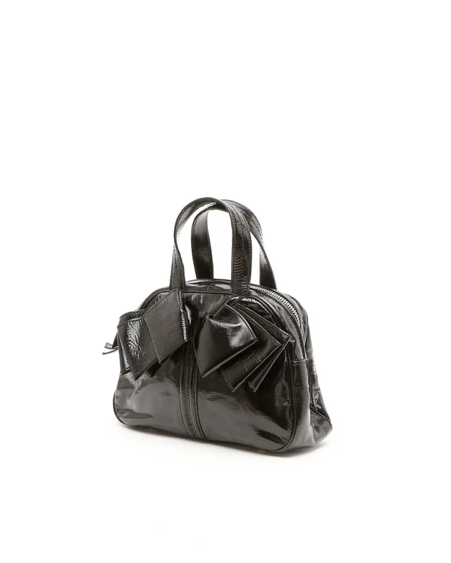 Saint Laurent Patent Obi Bow Bowler Bag in Patent leather from A Retro Tale, photo 2 of 9