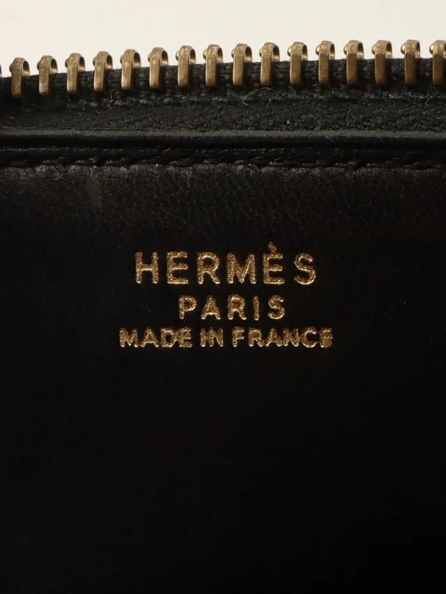 Hermès 1994年製 スタッズボリード27 ブラック from VINTAGE QOO TOKYO, photo 3 of 5