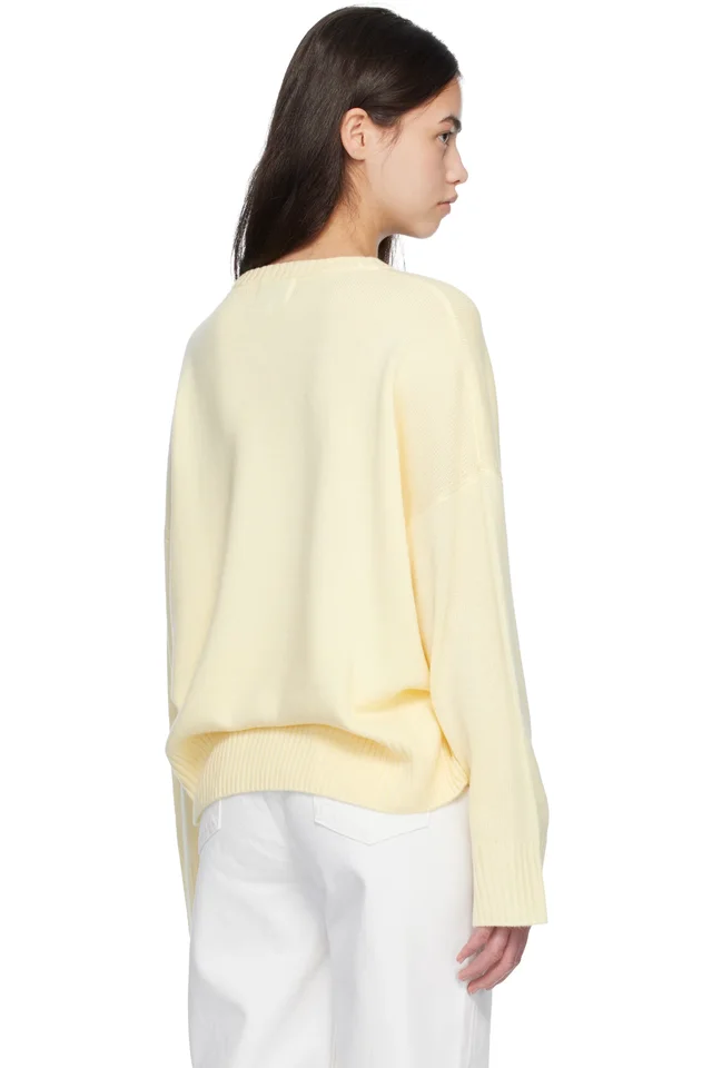 Loulou de Saison Off-White ANTON Cashmere Sweater, photo 3 of 4 from SSENSE