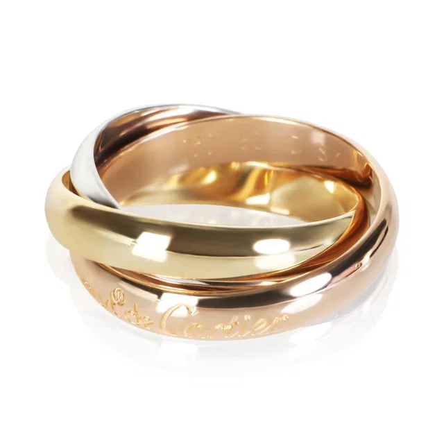 3-Tone Gold Le Must de Cartier Trinity Ring in Gold from myGemma