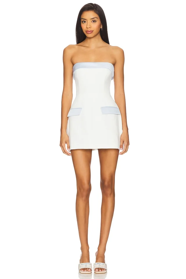 Amanda Uprichard Lucienne Skort Romper in White from REVOLVE (Canada), photo 1 of 1