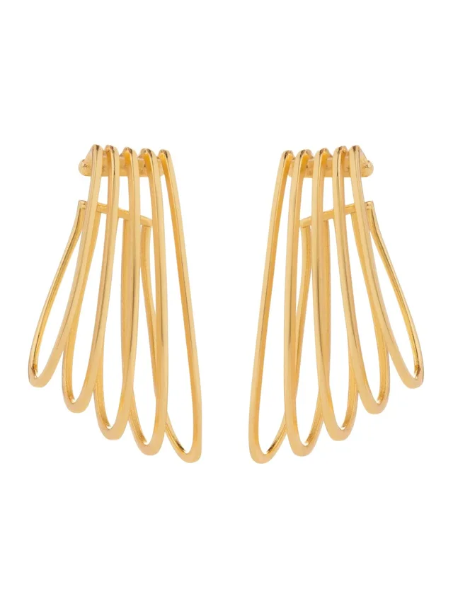 FEDERICA TOSI gold-colored Earrings with five-ring design in metal women, photo 2 of 6 from Gaudenzi Boutique