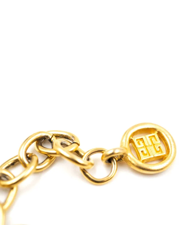 Givenchy 1980s leaf bracelet in metal from Luxury Promise, photo 5 of 7