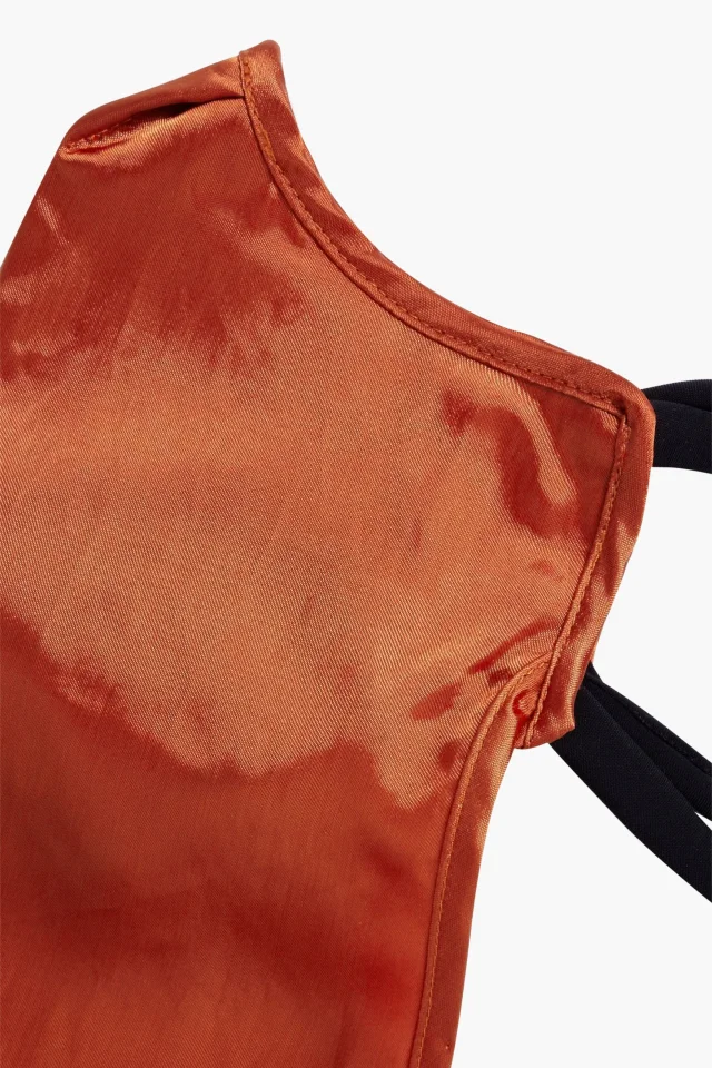 Rick Owens Cupro-Satin Draped Face Mask, photo 2 of 2 from THE OUTNET