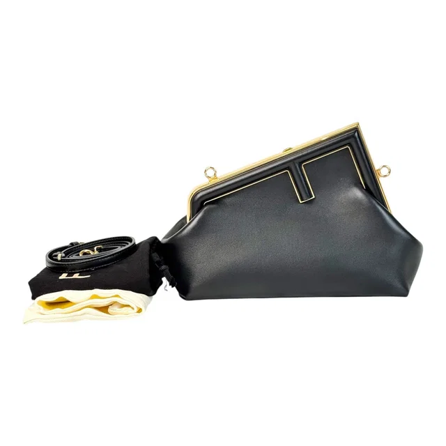 Fendi Black Small First Bag in Black from Luxury Promise