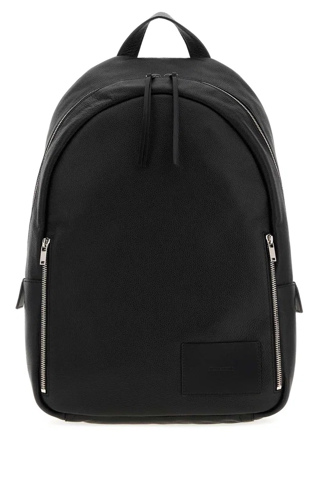 Jil Sander Urban Backpack — Black in Black Calfskin from HEWI