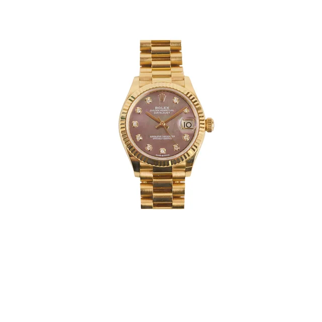 Rolex Datejust 31mm 18k Yellow Gold With Diamonds Dial MOP Face 278278 in Yellow from The Purse Affair