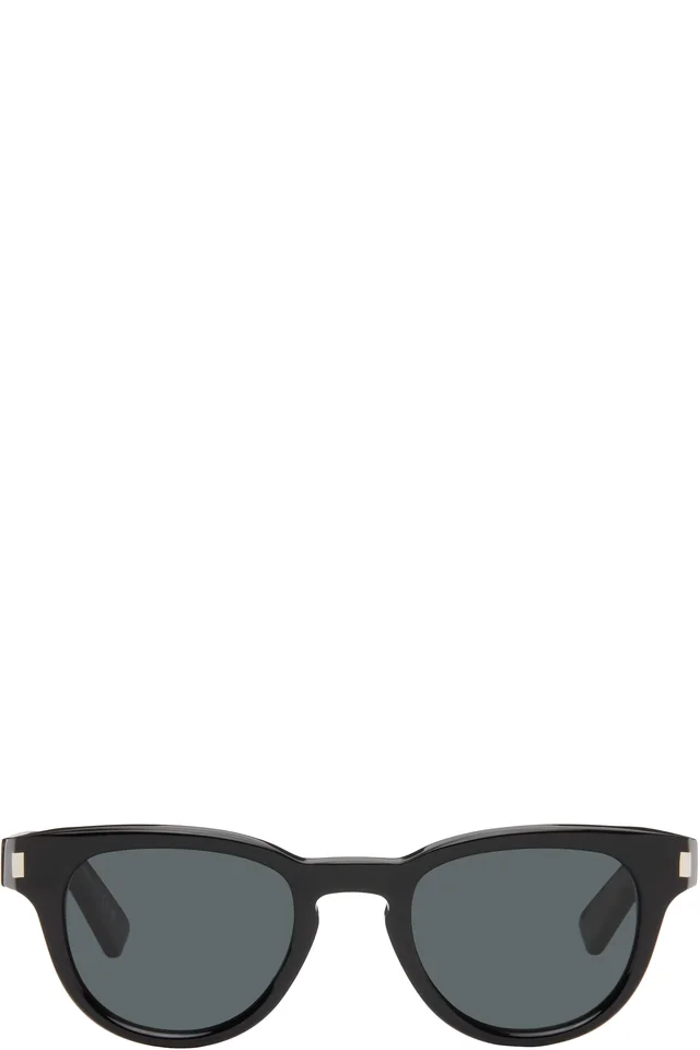 Saint Laurent Black SL 876 Sunglasses, image 1 of 1 from SSENSE