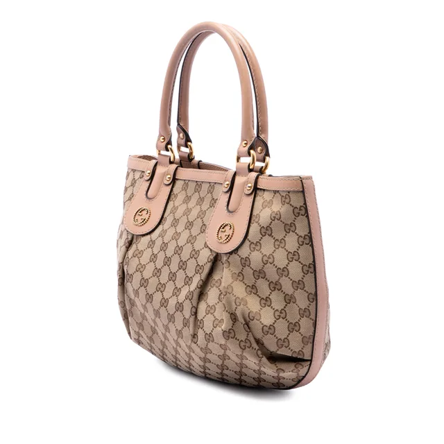 Beige Gucci GG Canvas Scarlett Tote in Beige Canvas from Designer Revival, photo 2 of 2