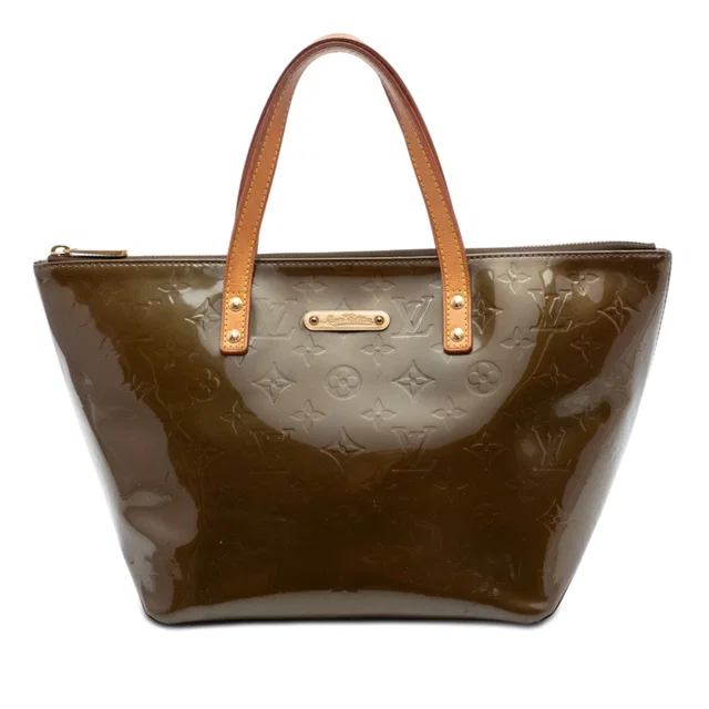 Brown Louis Vuitton Monogram Vernis Bellevue PM Handbag in Brown Leather from Designer Revival