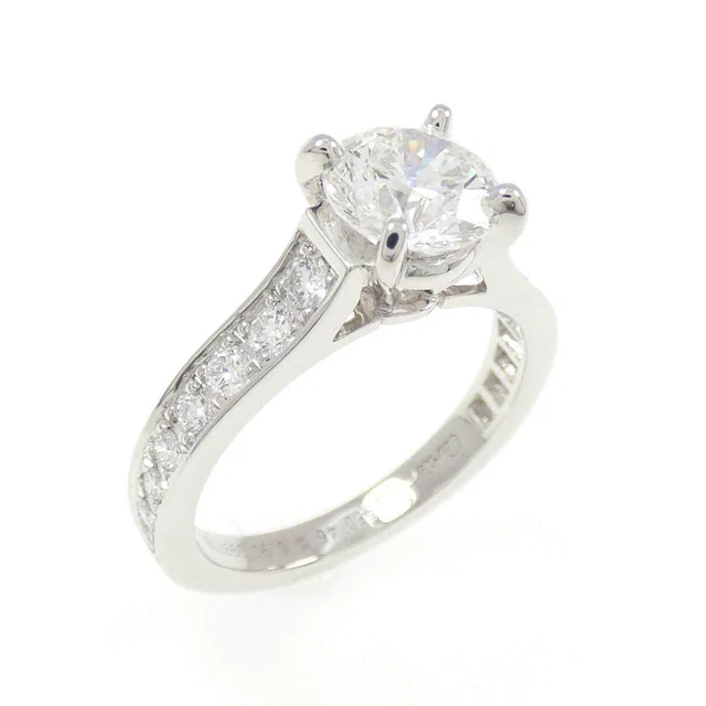 Cartier 1895 Solitaire Platinum Ring Size 6 from LuxUness