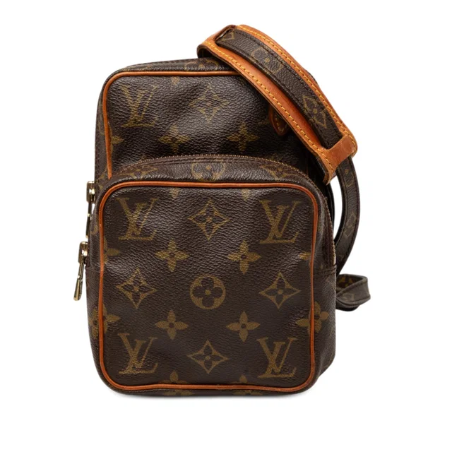 Brown Louis Vuitton Monogram Mini Amazone Crossbody Bag in Brown Coated canvas from Designer Revival