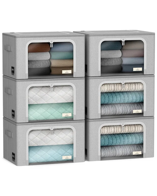 Sorbus Storage Bins With Metal Frame, image 1 of 1 from Rue La La