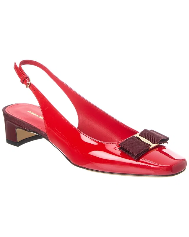 Ferragamo Rivada Patent Slingback Pump, image 1 of 1 from Gilt
