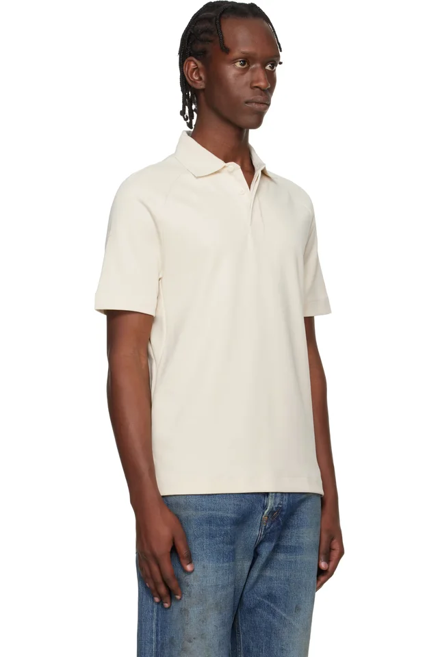 BOSS Off-White Raglan Polo, photo 2 of 2 from SSENSE