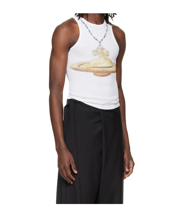 Vivienne Westwood Gold Orb 90s Ribbed Tank Top, photo 5 of 6 from SENSER