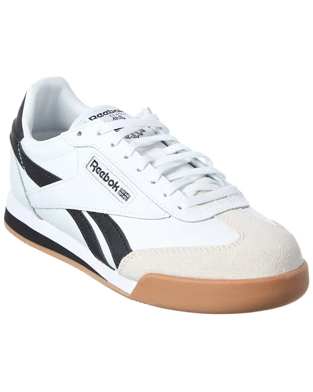 Reebok Campio XT Leather & Suede Sneaker in https://asset2.ruecdn.com/images/sw/131175/1311756898_RLSW_white multi.jpg, image 1 of 1 from Rue La La