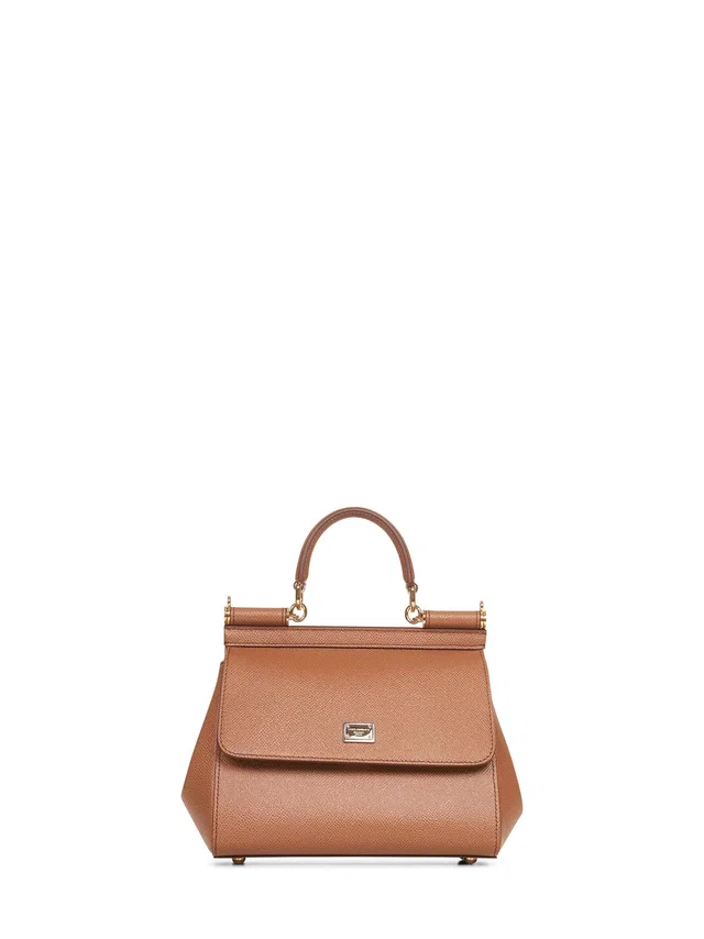 Dolce & Gabbana Top Handle Bag — Beige Calfskin Leather in Beige Calfskin from HEWI