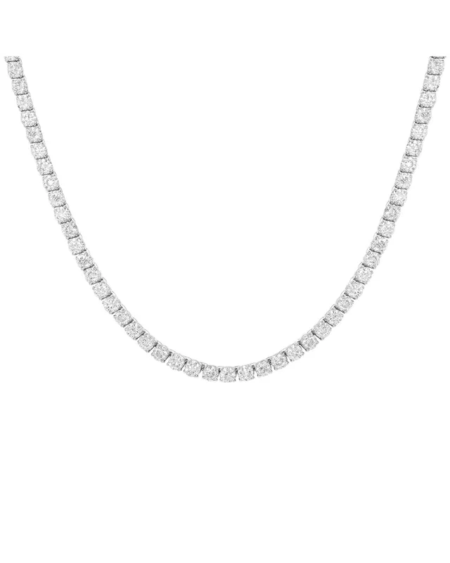 Diana M Lab Grown Diamonds Diana M. Fine Jewelry 14K 10.00 ct. tw. Lab Grown Diamond Tennis Necklace, image 1 of 1 from Rue La La
