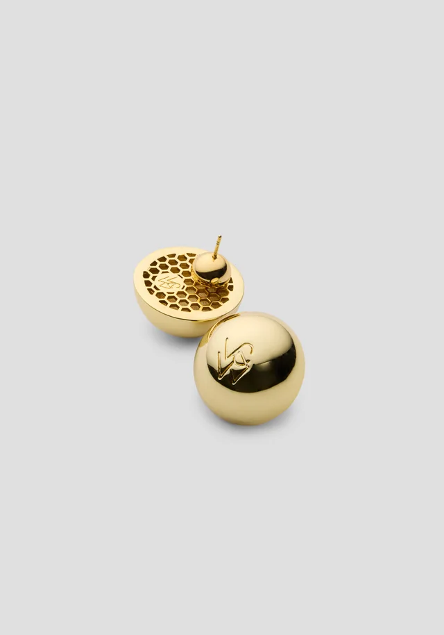 VIKTORIA & WOODS V&W Dome Earrings in Metallic from Viktoria & Woods, photo 1 of 1
